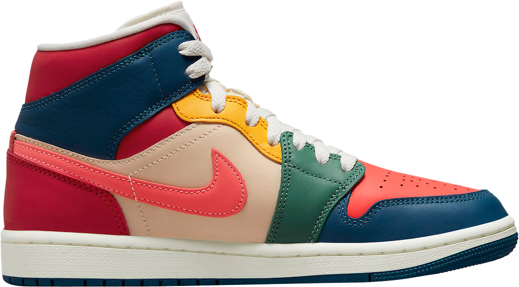 Air Jordan 1 Mid WMNS Multi-Color