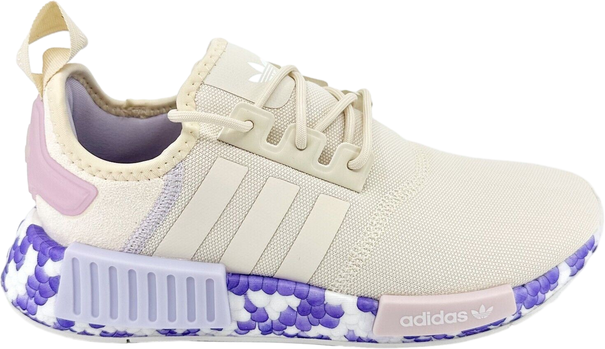 Adidas Nmd_r1 Color Splash-Wonder White Purple Tint WMNS