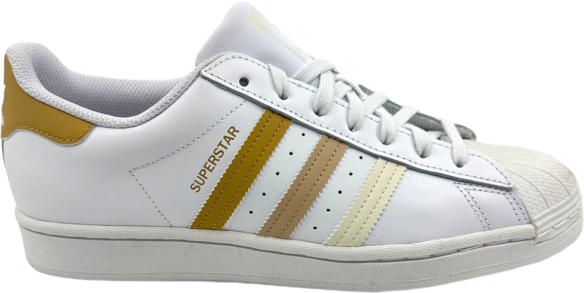 Adidas Superstar White Golden Beige