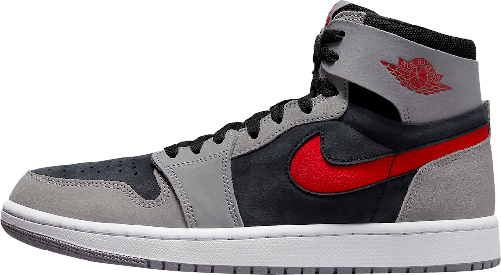 Air Jordan 1 High Zoom Comfort 2 Fire Red Cement Grey