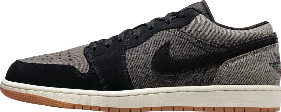 Air Jordan 1 Low Black Denim