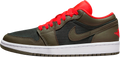 Air Jordan 1 Low Black Olive Crimson