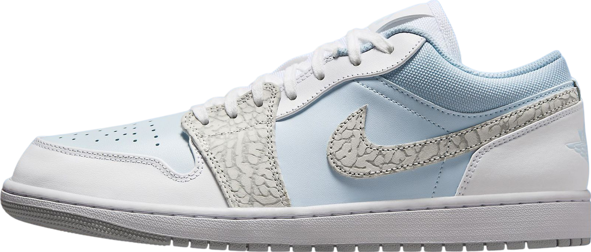 Air Jordan 1 Low Blue Tint Elephant Print