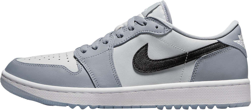Air Jordan 1 Low Golf Wolf Grey / Black-Photon Dust- White