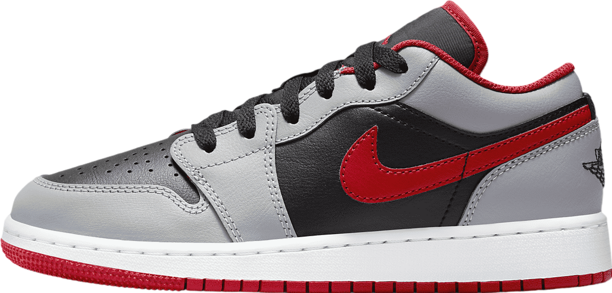 Air Jordan 1 Low GS Black / Cement Grey / Fire Red
