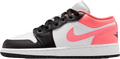 Air Jordan 1 Low GS Black / White / Pink Gaze