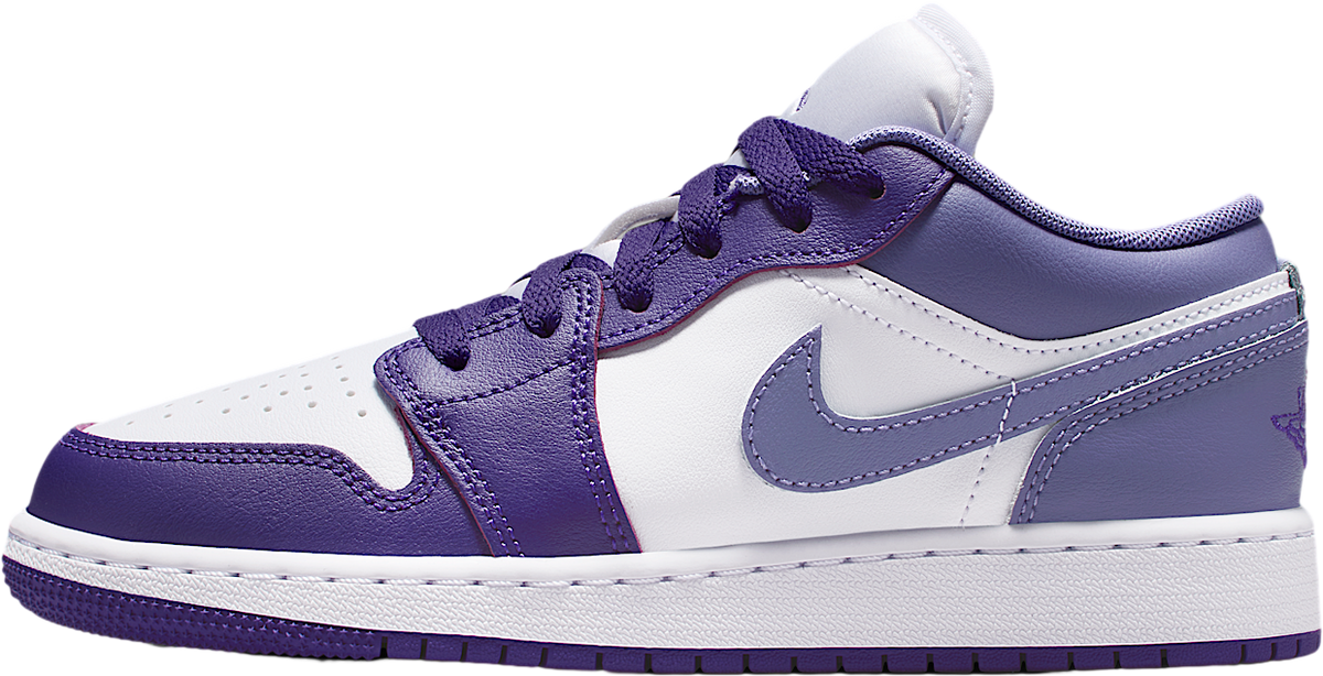 Air Jordan 1 Low GS Court Purple / White