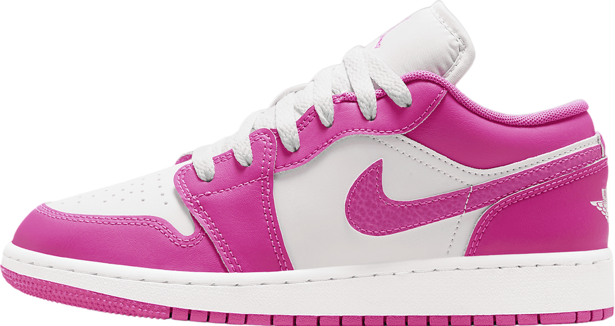 Air Jordan 1 Low GS Fire Pink / White