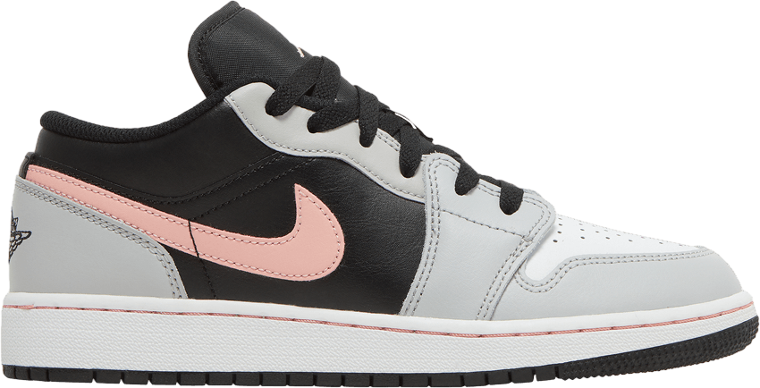 Air Jordan 1 Low GS Grey Fog Bleached Coral