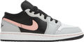 Air Jordan 1 Low GS Grey Fog Bleached Coral