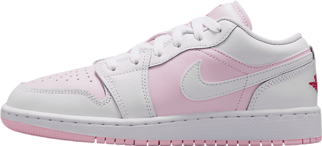 Air Jordan 1 Low GS Pink Foam / Fire Red