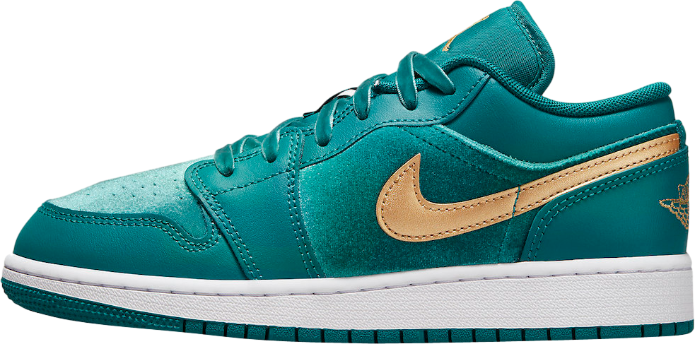 Air Jordan 1 Low GS Velvet Geode Teal