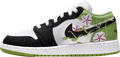 Air Jordan 1 Low GS White Black Green