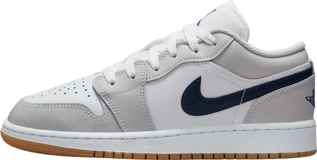 Air Jordan 1 Low GS White / Midnight Navy / Grey