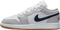 Air Jordan 1 Low GS White / Midnight Navy / Grey