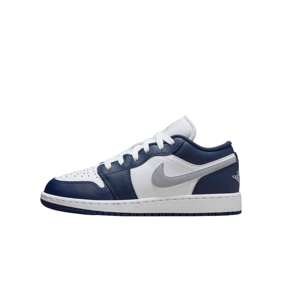 Air Jordan 1 Low GS White / Midnight Navy