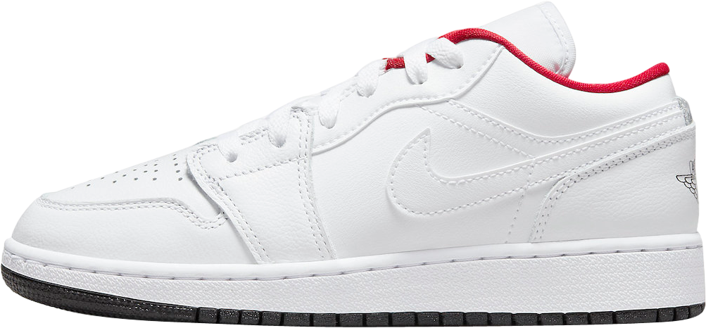 Air Jordan 1 Low GS White Red