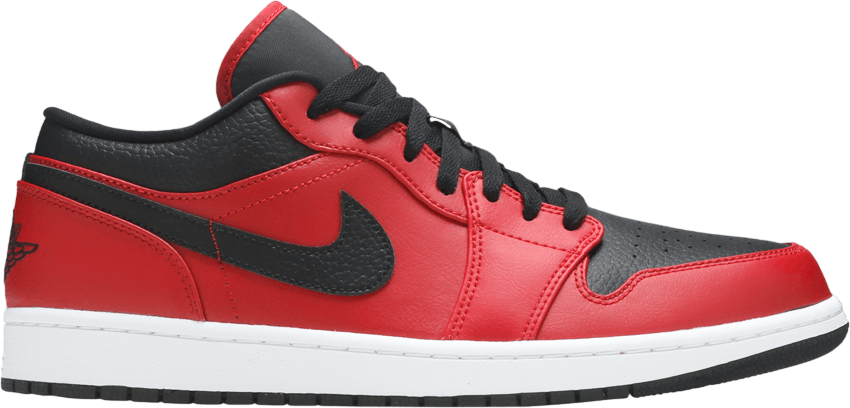 Air Jordan 1 Low Reverse Bred Gym Red / Black