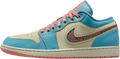 Air Jordan 1 Low Somos Eternos Denim Turquoise / Red Stardust