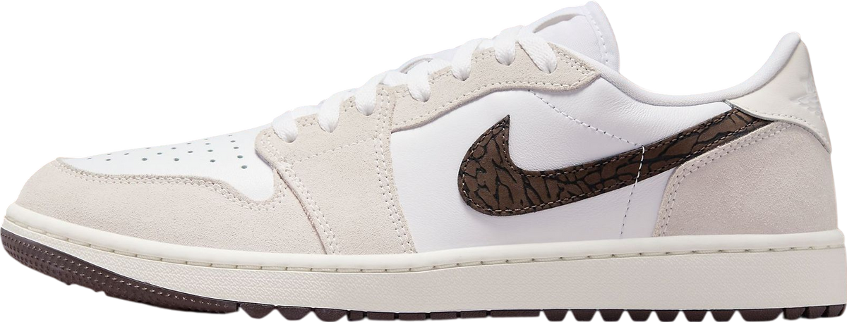 Air Jordan 1 Low White / Baroque Brown