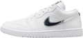 Air Jordan 1 Low White / Metallic Silver