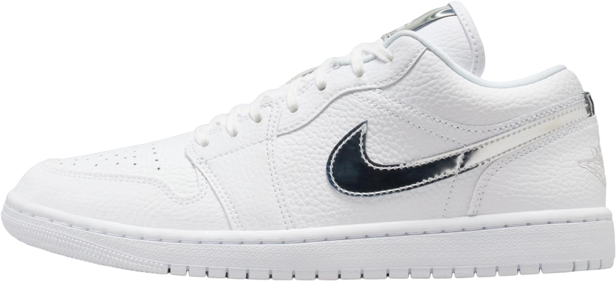 Air Jordan 1 Low White / Metallic Silver