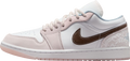 Air Jordan 1 Low WMNS White / Light Soft Pink