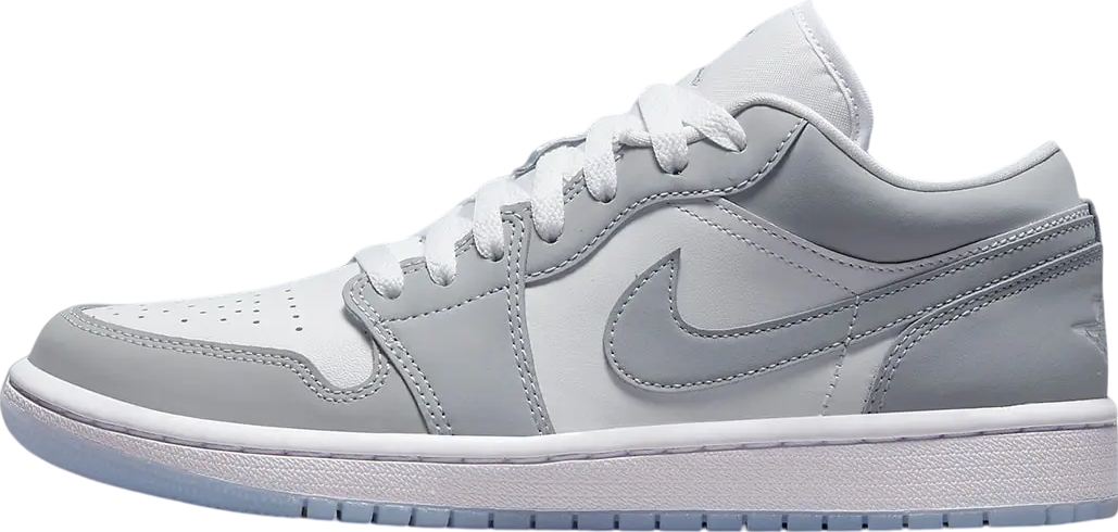 Air Jordan 1 Low WMNS White Wolf Grey Aluminum