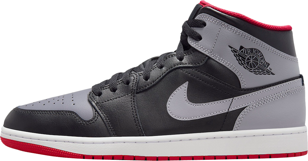 Air Jordan 1 Mid Black Cement Grey