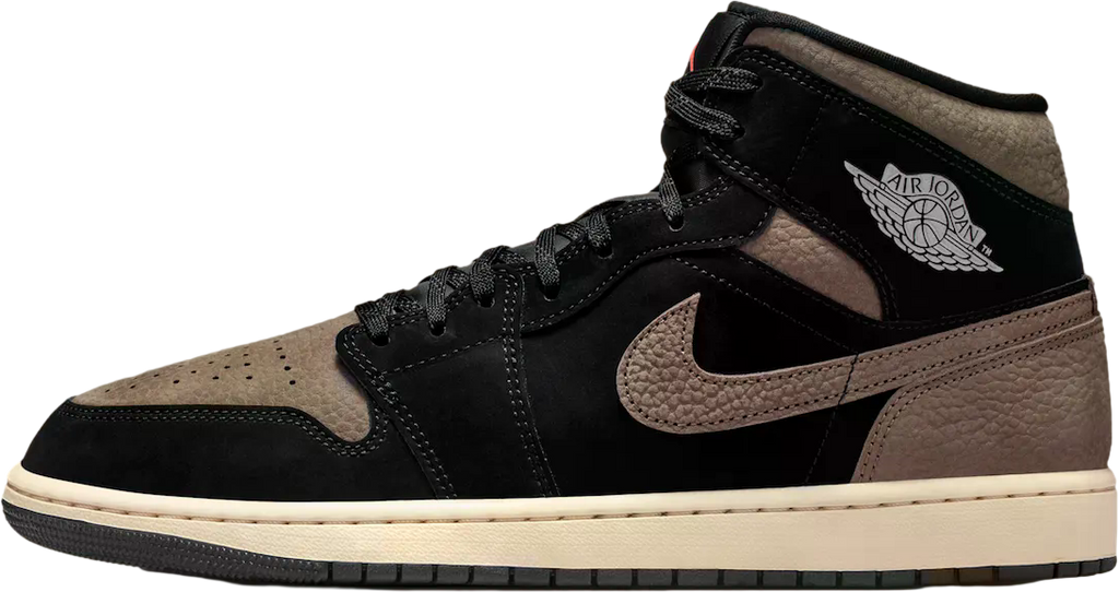 Air Jordan 1 Mid Black / Light Wild Mango