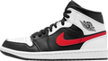 Air Jordan 1 Mid Black White Chile Red