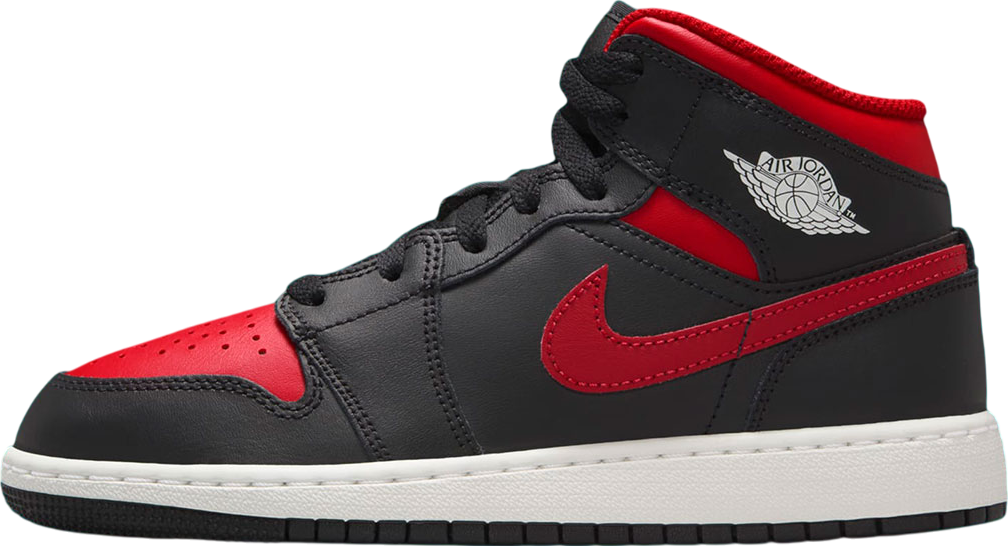 Air Jordan 1 Mid Bred Black / Red
