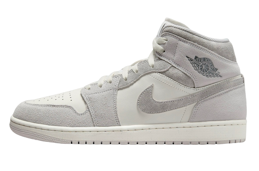 Air Jordan 1 Mid Grey Suede