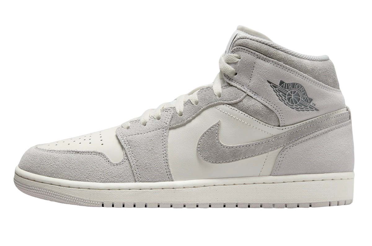 Air Jordan 1 Mid Grey Suede