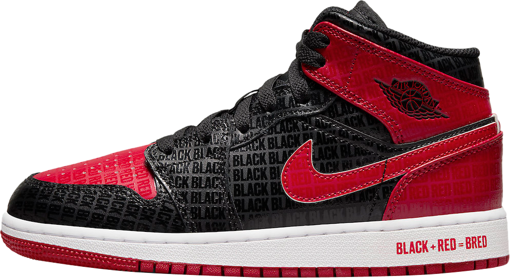 Air Jordan 1 Mid GS Bred 2022