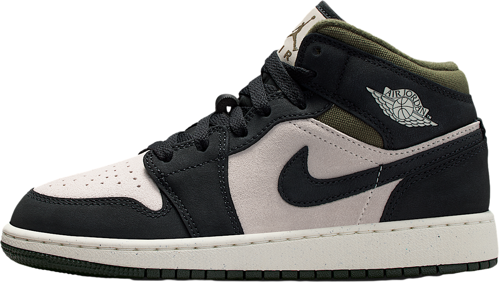 Air Jordan 1 Mid GS Light Orewood Brown / Medium Olive