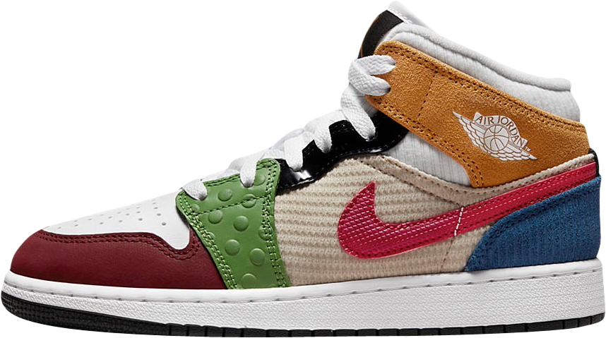 Air Jordan 1 Mid GS Patchwork