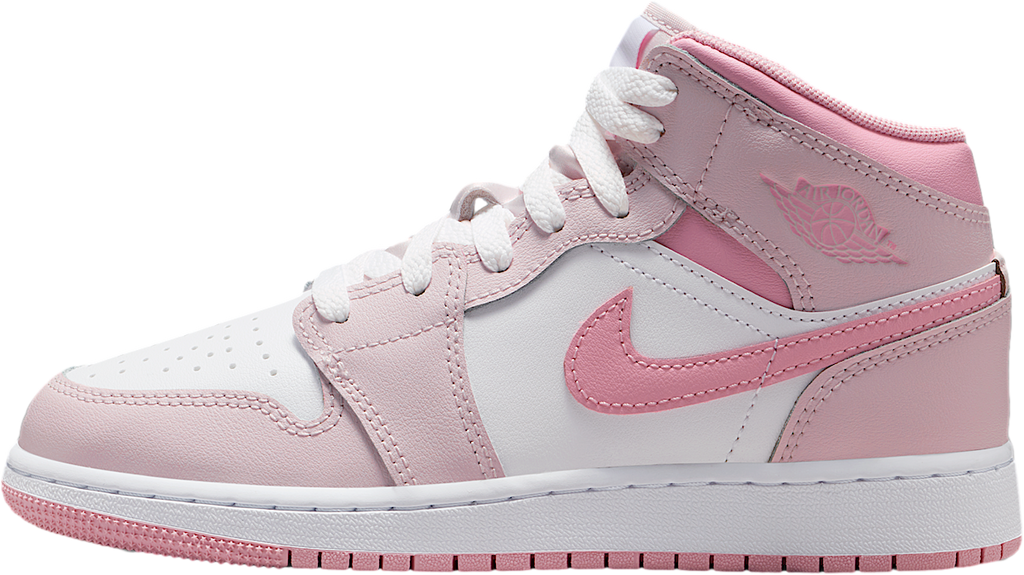 Air Jordan 1 Mid GS Pearl Pink / White