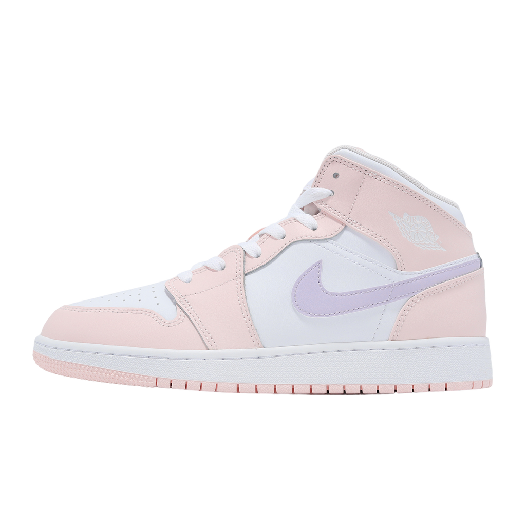 Air Jordan 1 Mid GS Pink Wash / White