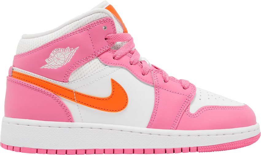 Air Jordan 1 Mid GS Pinksicle Orange