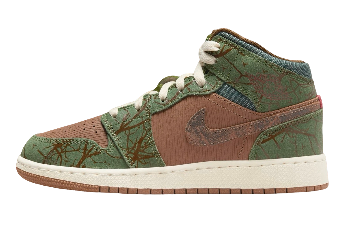 Air Jordan 1 Mid GS Treeline