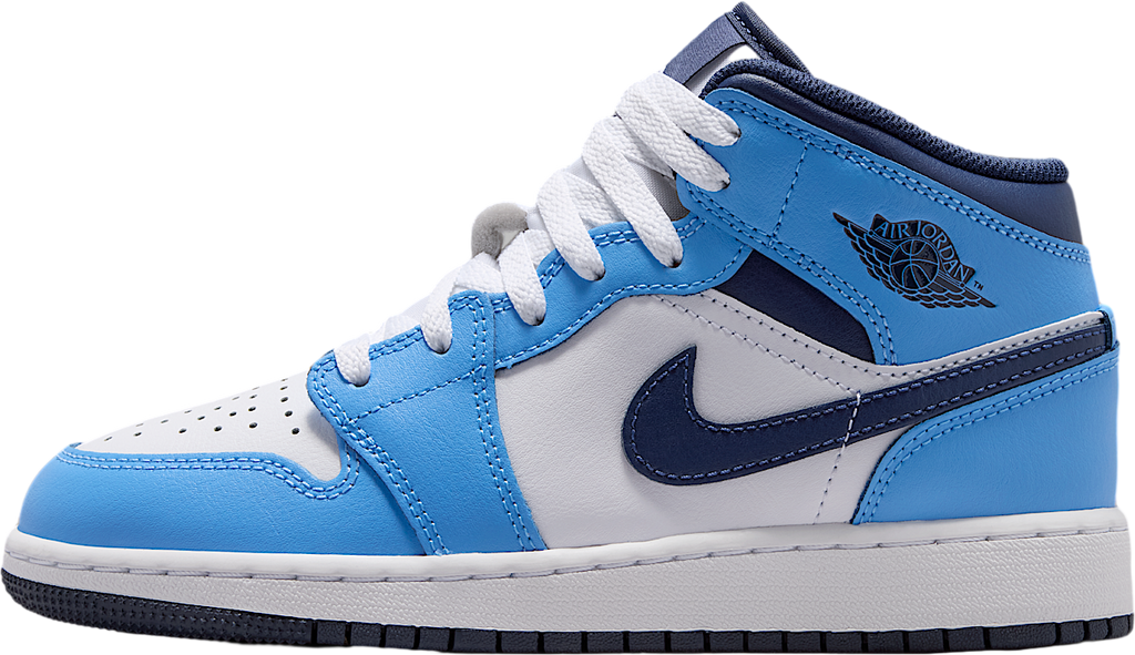 Air Jordan 1 Mid GS University Blue / White