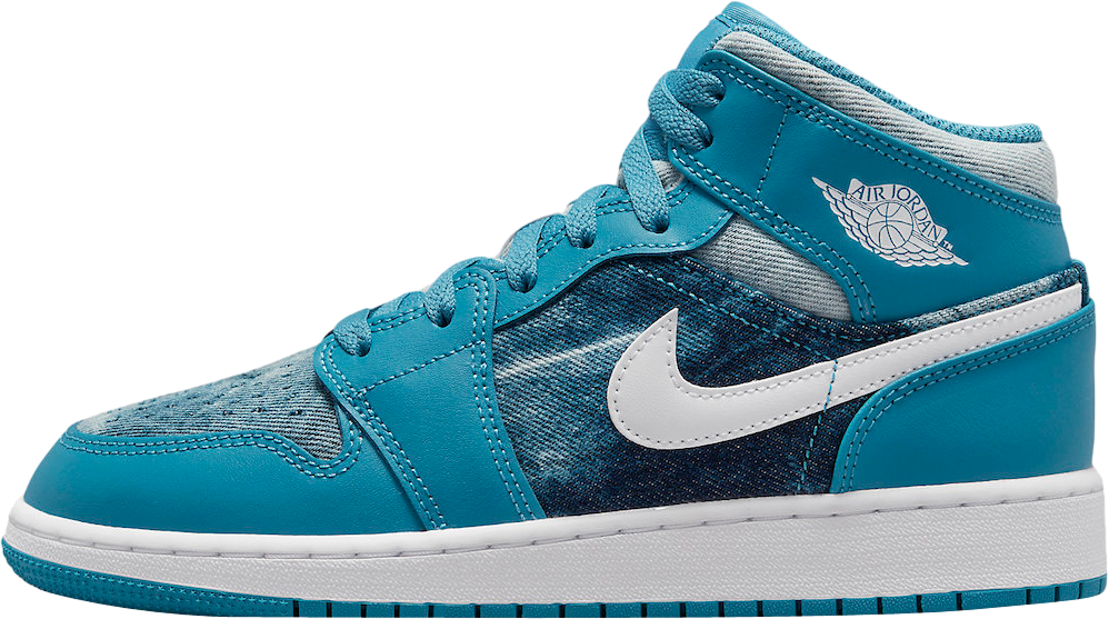 Air Jordan 1 Mid GS Washed Denim