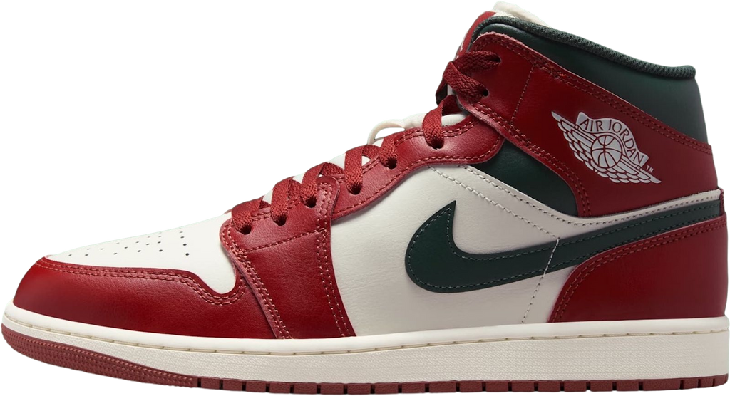 Air Jordan 1 Mid Red Stone / Midnight Green