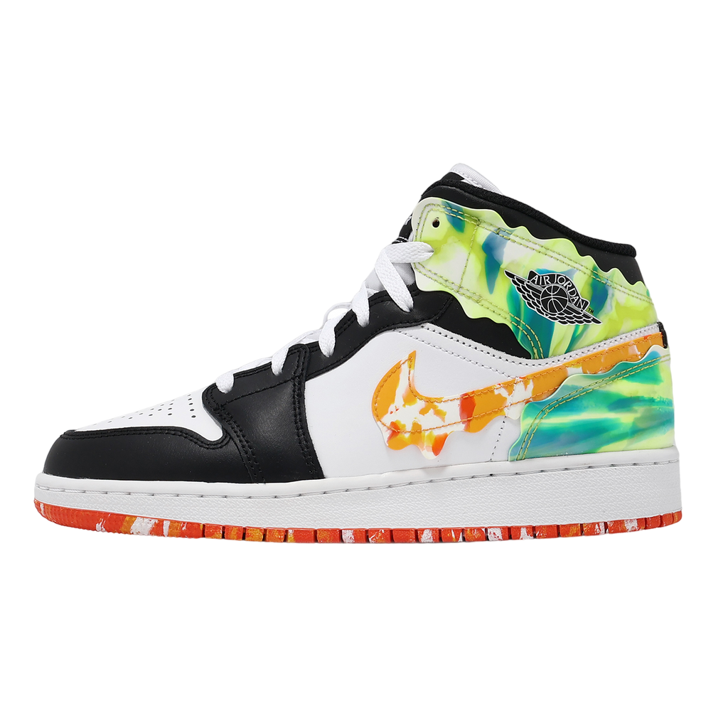 Air Jordan 1 Mid SE GS Black / White ? Team Orange