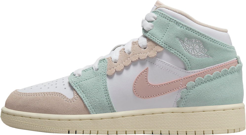 Air Jordan 1 Mid SE GS Pink Oxford