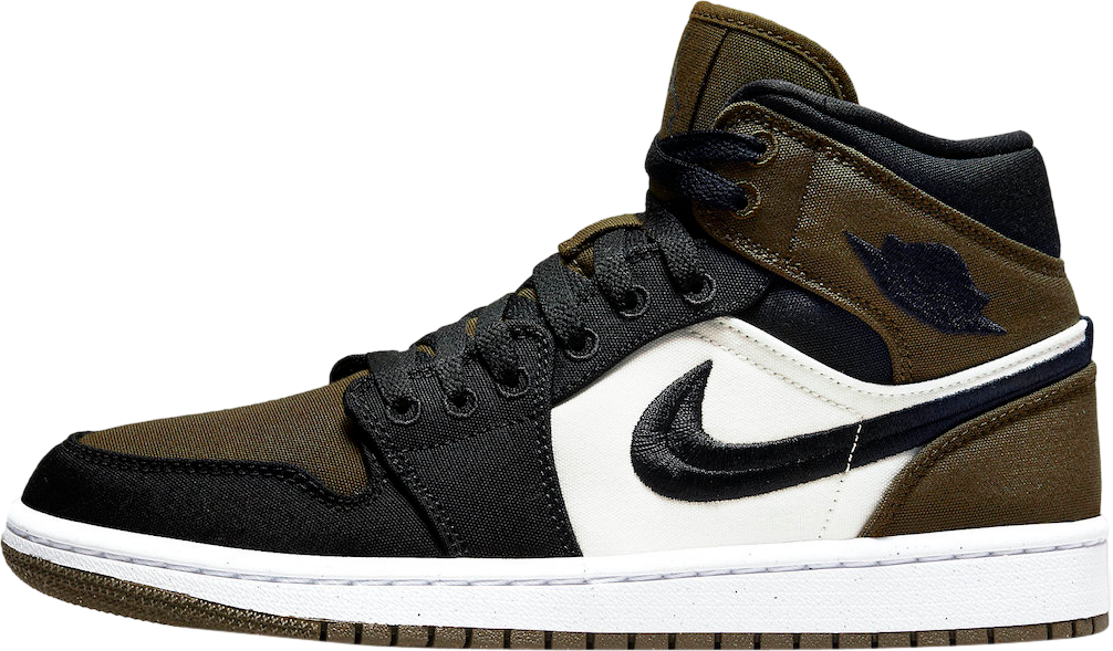 Air Jordan 1 Mid SE WMNS Olive Toe