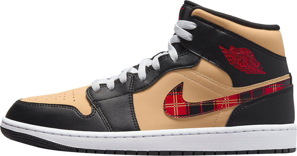 Air Jordan 1 Mid Tartan Swoosh