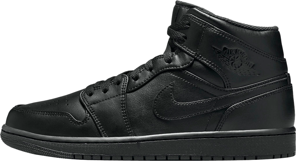 Air Jordan 1 Mid Triple Black
