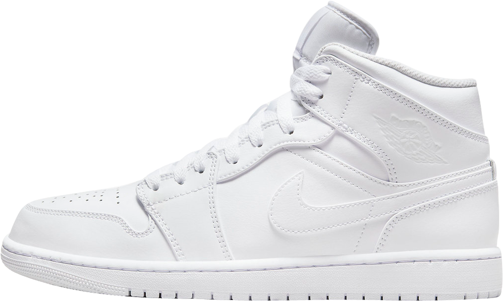 Air Jordan 1 Mid Triple White